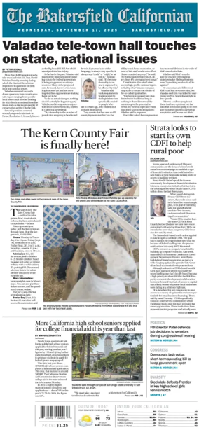 Cover of The Bakersfield Californian