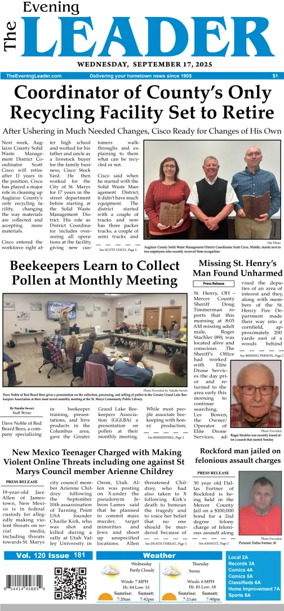 Cover of The Evening Leader