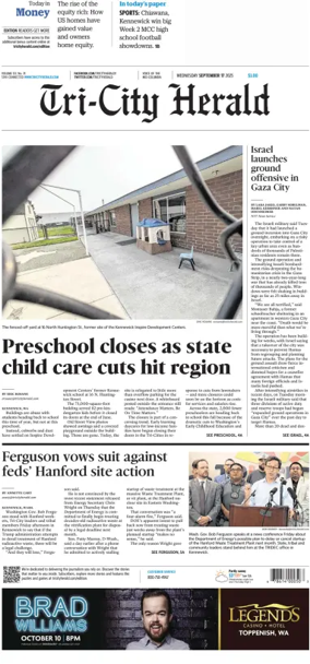 Cover of Tri-City Herald