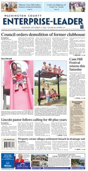 Cover of Washington County Enterprise-Leader