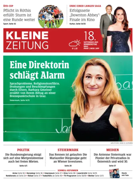 Cover of Kleine Zeitung Steiermark