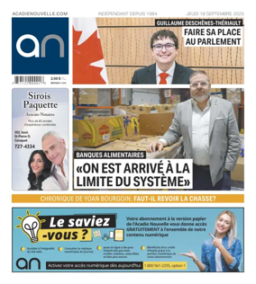 Cover of Acadie Nouvelle
