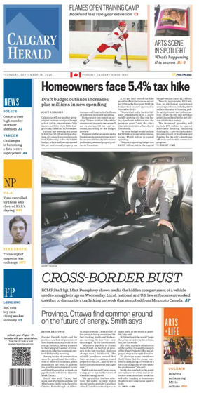 Cover of Calgary Herald