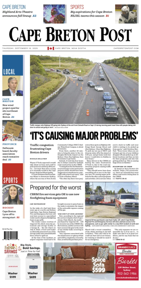 Cover of Cape Breton Post
