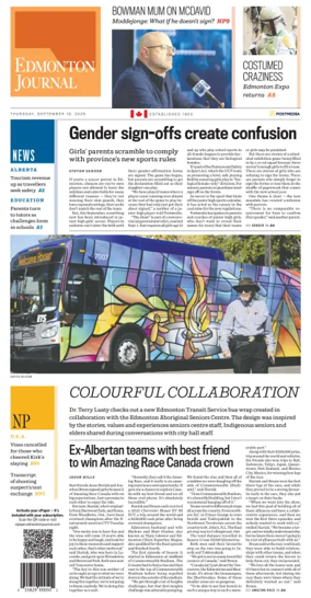 Cover of Edmonton Journal