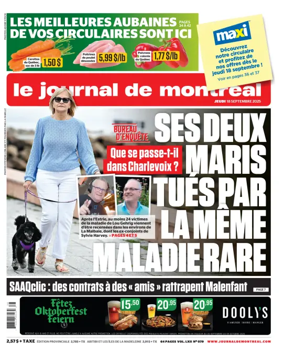 Cover of Le Journal de Montreal
