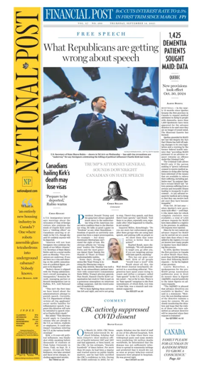 Cover of National Post - (National Edition)