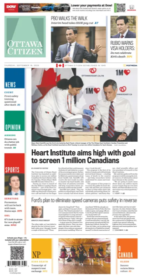 Cover of Ottawa Citizen