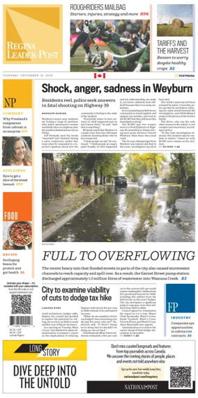 Cover of Regina Leader-Post