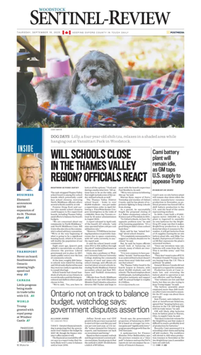 Cover of Sentinel-Review (Woodstock)