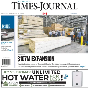 Cover of St. Thomas Times-Journal