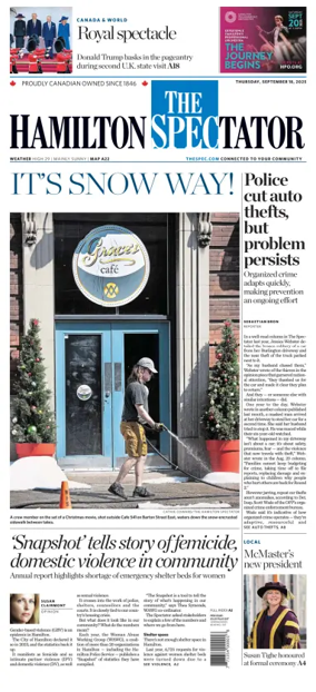 Cover of The Hamilton Spectator