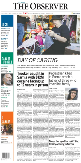 Cover of The Observer (Sarnia)