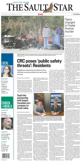 Cover of The Sault Star