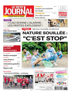 Cover of Le Petit Journal - L'hebdo local de l'Aude