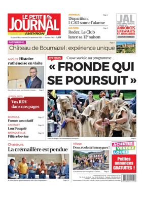 Cover of Le Petit Journal - L'hebdo local de l'Aveyron