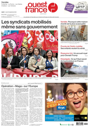 Cover of Ouest France (Challans / Saint-Gilles-Croix-de-Vie)