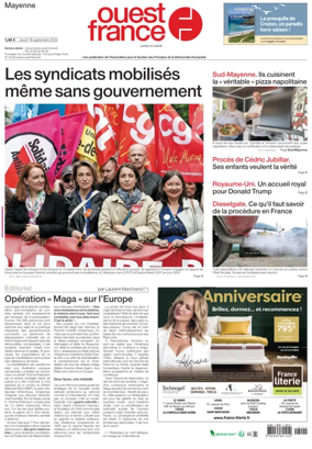 Cover of Ouest France (Laval)