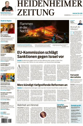 Cover of Heidenheimer Zeitung