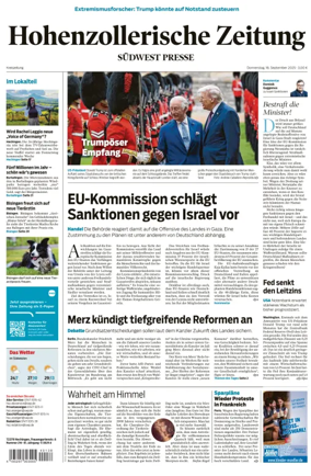 Cover of Hohenzollerische Zeitung