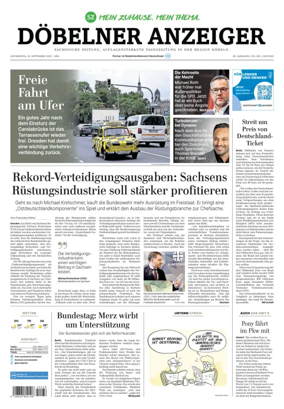 Cover of Sächsische Zeitung (Döbeln)