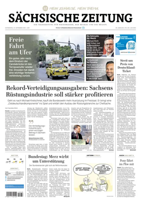 Cover of Sächsische Zeitung (Weißwasser)