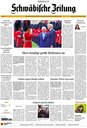 Cover of Schwaebische Zeitung (Biberach)