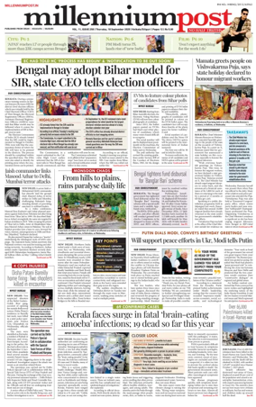 Cover of Millennium Post (Kolkata)