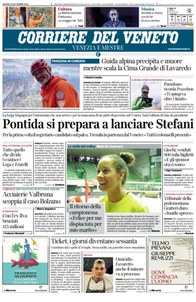 Cover of Corriere del Veneto (Venezia e Mestre)