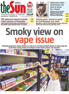 Cover of The Sun (Malaysia)