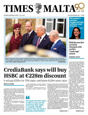 Cover of Times of Malta