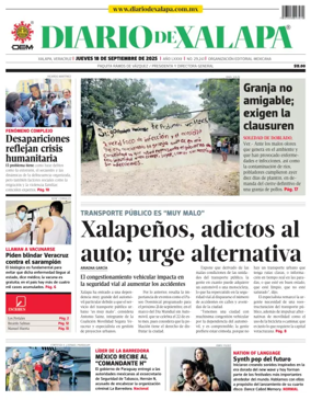 Cover of Diario de Xalapa