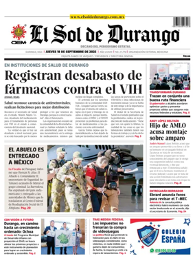 Cover of El Sol de Durango