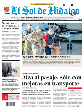 Cover of El Sol de Hidalgo