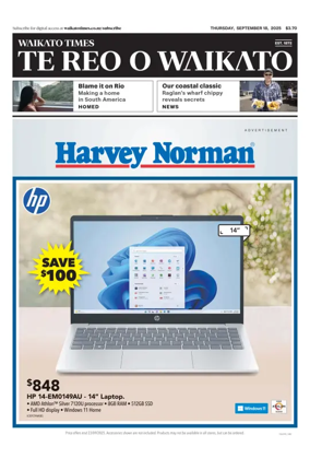 Cover of Waikato Times