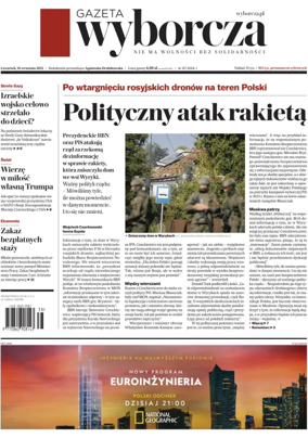 Cover of Gazeta Wyborcza