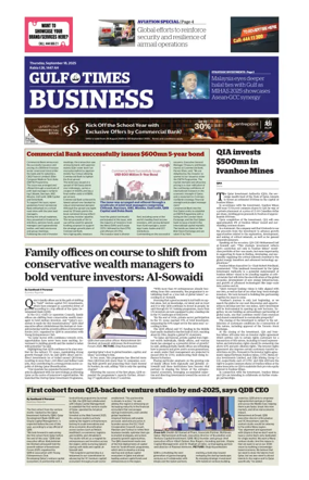 Cover of Gulf Times Business