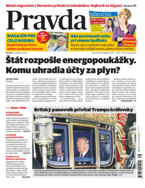 Cover of Pravda of Slovakia