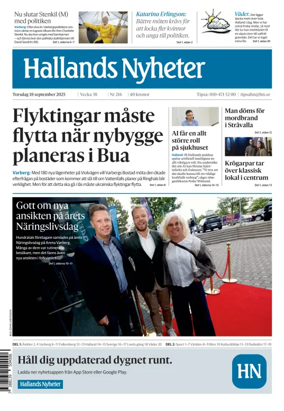 Cover of Hallands Nyheter