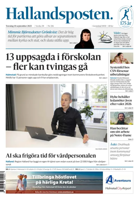 Cover of Hallandsposten