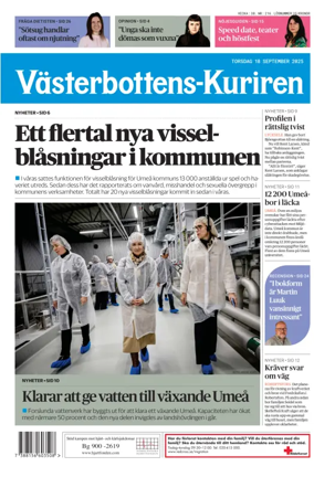 Cover of Västerbottens-Kuriren