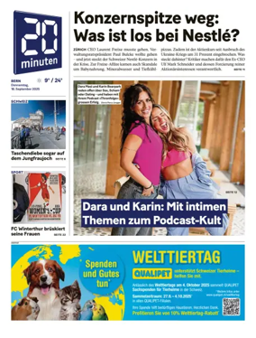 Cover of 20 Minuten - Bern