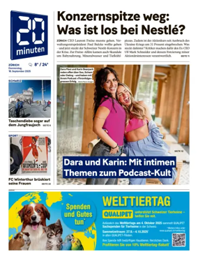 Cover of 20 Minuten - Zurich