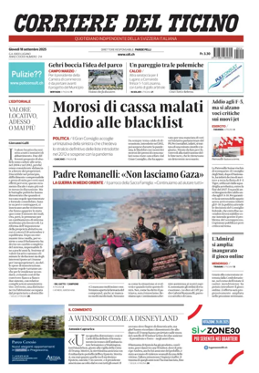 Cover of Corriere del Ticino