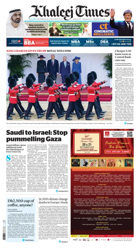 Cover of Khaleej Times