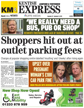 Cover of Kentish Express Ashford & District