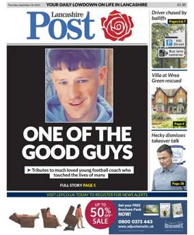 Cover of Lancashire Evening Post