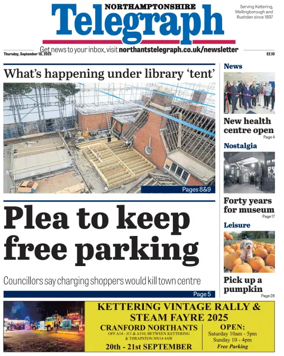 Cover of Northants Evening Telegraph
