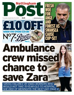 Cover of Nottingham Post