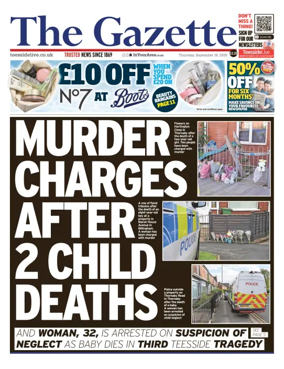 Cover of Teesside Evening Gazette
